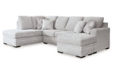 Gabyleigh Nickel 2-Piece Sectional with Chaise from Ashley - Luna Furniture