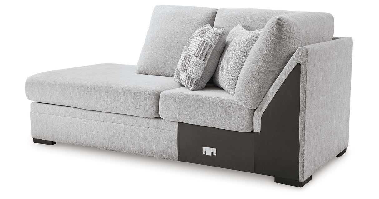 Gabyleigh Nickel Left-Arm Facing Corner Chaise from Ashley Furniture - Luna Furniture