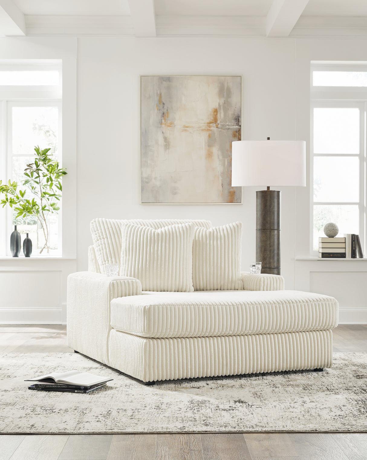 Lindyn 2-Piece Sectional, Chaise and Oversized Ottoman from Ashley Furniture - Luna Furniture