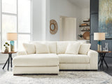 Lindyn Ivory 2-Piece LAF Chaise Sectional from Ashley Furniture - Luna Furniture