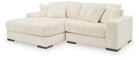 Lindyn Ivory 2-Piece LAF Chaise Sectional from Ashley - Luna Furniture