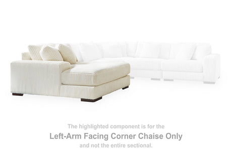Lindyn Ivory Left-Arm Facing Corner Chaise from Ashley Furniture - Luna Furniture