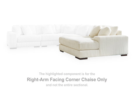 Lindyn Ivory Right-Arm Facing Corner Chaise from Ashley - Luna Furniture