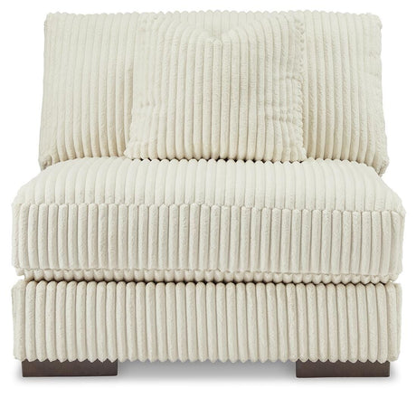 Lindyn Ivory Armless Chair from Ashley Furniture - Luna Furniture