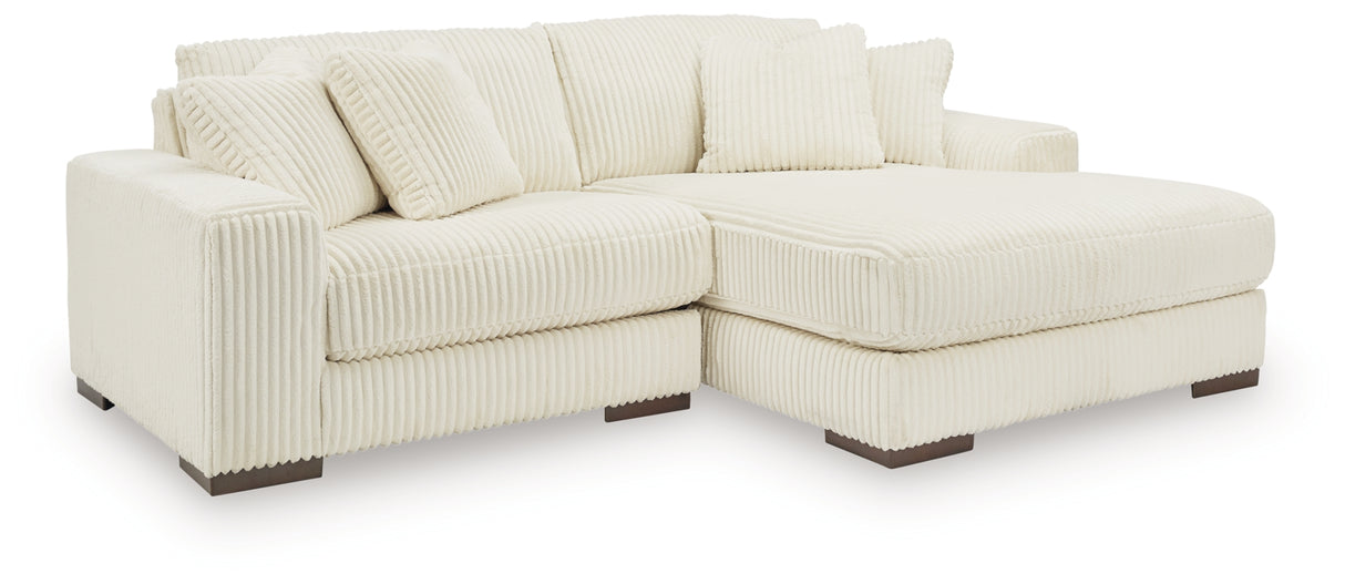 Lindyn Ivory 2-Piece Sectional with Ottoman from Ashley - Luna Furniture