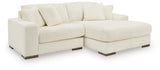 Lindyn Ivory 2-Piece Sectional with Ottoman from Ashley - Luna Furniture