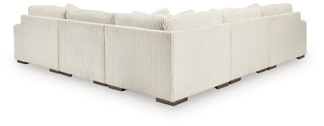 Lindyn Ivory 5-Piece RAF Chaise Sectional from Ashley - Luna Furniture