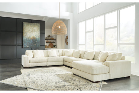Lindyn Ivory 6-Piece Sectional with Chaise and Ottoman from Ashley - Luna Furniture