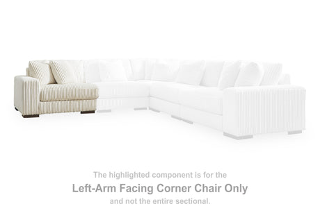 Lindyn Ivory Left-Arm Facing Corner Chair from Ashley Furniture - Luna Furniture
