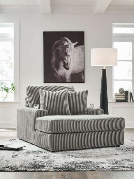 Lindyn Fog Chaise from Ashley - Luna Furniture