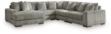 Lindyn Fog 5-Piece LAF Chaise Sectional from Ashley - Luna Furniture