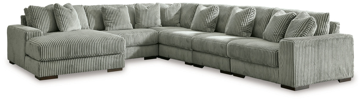 Lindyn Fog 6-Piece Sectional with Chaise from Ashley Furniture - Luna Furniture