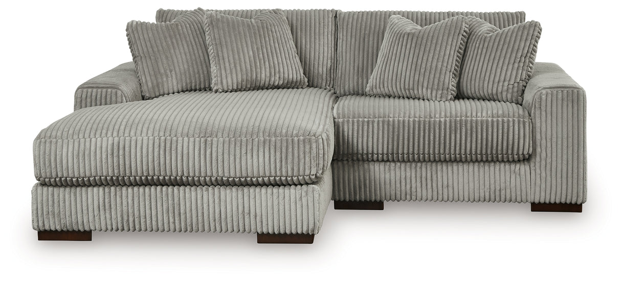 Lindyn Fog 2-Piece LAF Chaise Sectional from Ashley Furniture - Luna Furniture