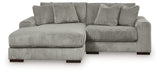 Lindyn Fog 2-Piece LAF Chaise Sectional from Ashley Furniture - Luna Furniture