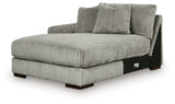 Lindyn Fog Left-Arm Facing Corner Chaise from Ashley - Luna Furniture