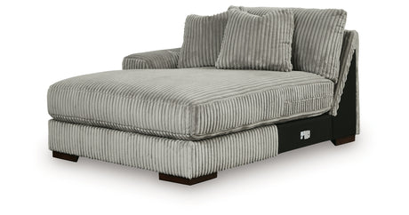 Lindyn Fog 3-Piece Sectional with Double Chaise from Ashley Furniture - Luna Furniture