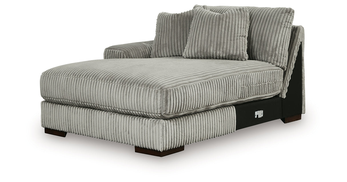 Lindyn Fog 3-Piece Sectional with Ottoman from Ashley Furniture - Luna Furniture
