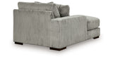 Lindyn Fog Left-Arm Facing Corner Chaise from Ashley Furniture - Luna Furniture