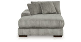 Lindyn Fog 3-Piece Sectional with Ottoman from Ashley Furniture - Luna Furniture