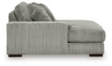 Lindyn Fog 3-Piece Sectional with Ottoman from Ashley Furniture - Luna Furniture