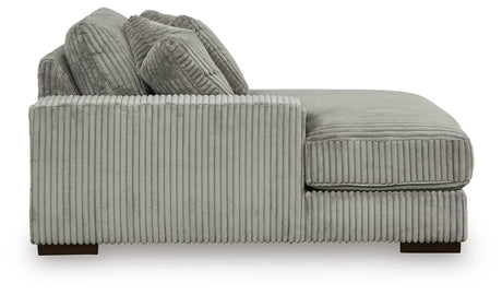 Lindyn Fog 3-Piece Sectional with Ottoman from Ashley Furniture - Luna Furniture