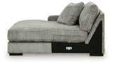 Lindyn Fog 5-Piece Sectional with Ottoman from Ashley - Luna Furniture