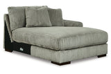 Lindyn Fog 3-Piece Sectional and Chair from Ashley - Luna Furniture