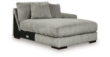 Lindyn Fog 3-Piece Sectional and Chair from Ashley - Luna Furniture