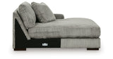 Lindyn Fog 5-Piece Sectional with Ottoman from Ashley Furniture - Luna Furniture