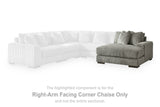 Lindyn Fog Right-Arm Facing Corner Chaise from Ashley - Luna Furniture