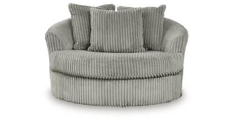 Lindyn Fog 2-Piece Sectional Sofa and Oversized Swivel Accent Chair from Ashley Furniture - Luna Furniture