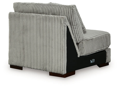 Lindyn Fog 5-Piece Sectional with Ottoman from Ashley Furniture - Luna Furniture