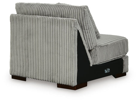 Lindyn Fog Armless Chair from Ashley Furniture - Luna Furniture