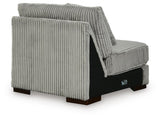 Lindyn Fog 5-Piece Sectional with Ottoman from Ashley Furniture - Luna Furniture