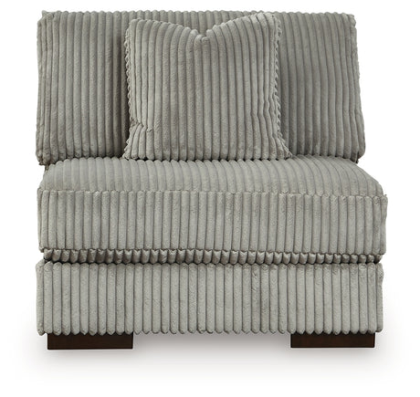 Lindyn Fog 5-Piece Sectional with Ottoman from Ashley Furniture - Luna Furniture
