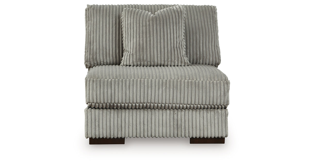 Lindyn Fog 3-Piece Sectional and Chair from Ashley - Luna Furniture