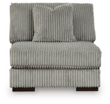Lindyn Fog Armless Chair from Ashley Furniture - Luna Furniture