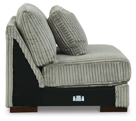 Lindyn Fog 5-Piece Sectional with Ottoman from Ashley Furniture - Luna Furniture