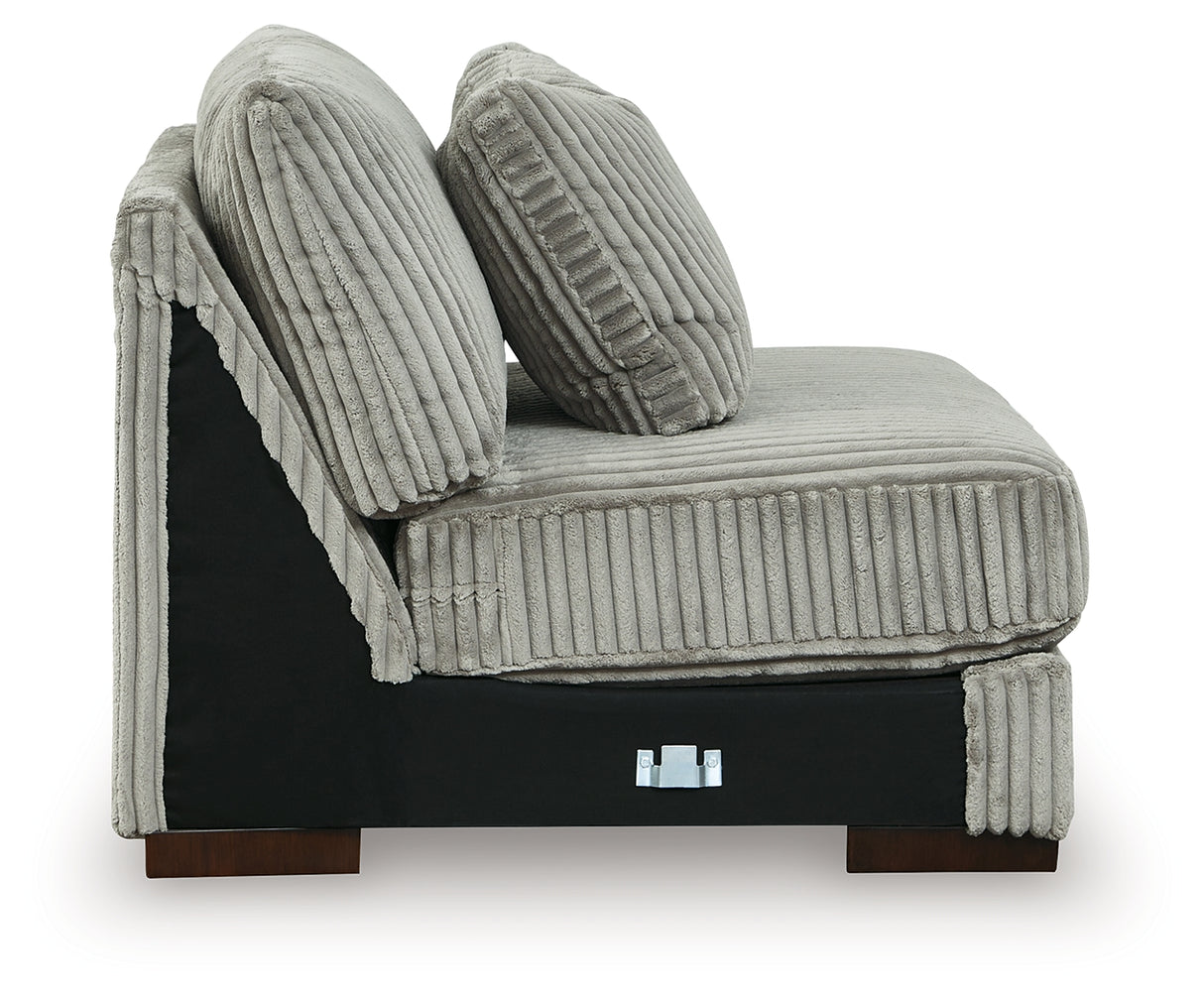 Lindyn Fog 5-Piece Sectional with Ottoman from Ashley - Luna Furniture