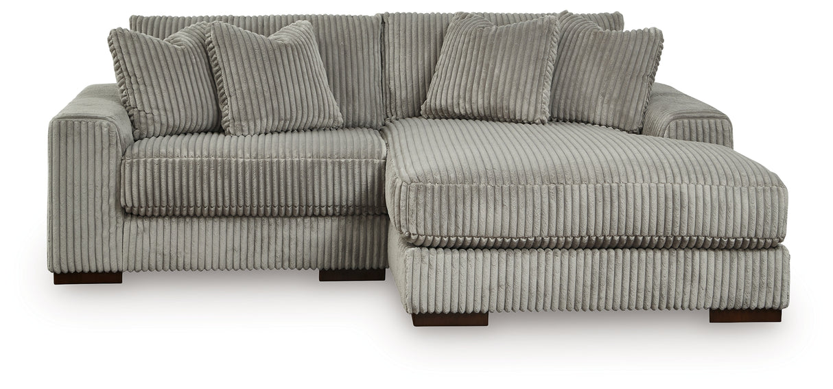 Lindyn Fog 2-Piece RAF Chaise Sectional from Ashley - Luna Furniture