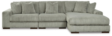 Lindyn Fog 3-Piece Sectional and Chair from Ashley - Luna Furniture