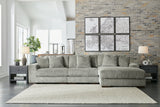 Lindyn Fog 3-Piece Sectional and Chair from Ashley - Luna Furniture