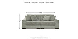 Lindyn Fog 2-Piece Sectional Sofa and Oversized Swivel Accent Chair from Ashley - Luna Furniture