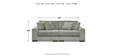 Lindyn Fog 2-Piece Sectional Sofa and Oversized Swivel Accent Chair from Ashley Furniture - Luna Furniture