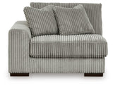 Lindyn Fog Left-Arm Facing Corner Chair from Ashley Furniture - Luna Furniture