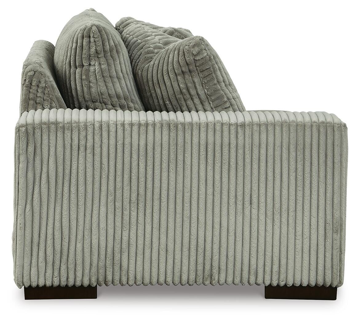 Lindyn Fog Left-Arm Facing Corner Chair from Ashley Furniture - Luna Furniture