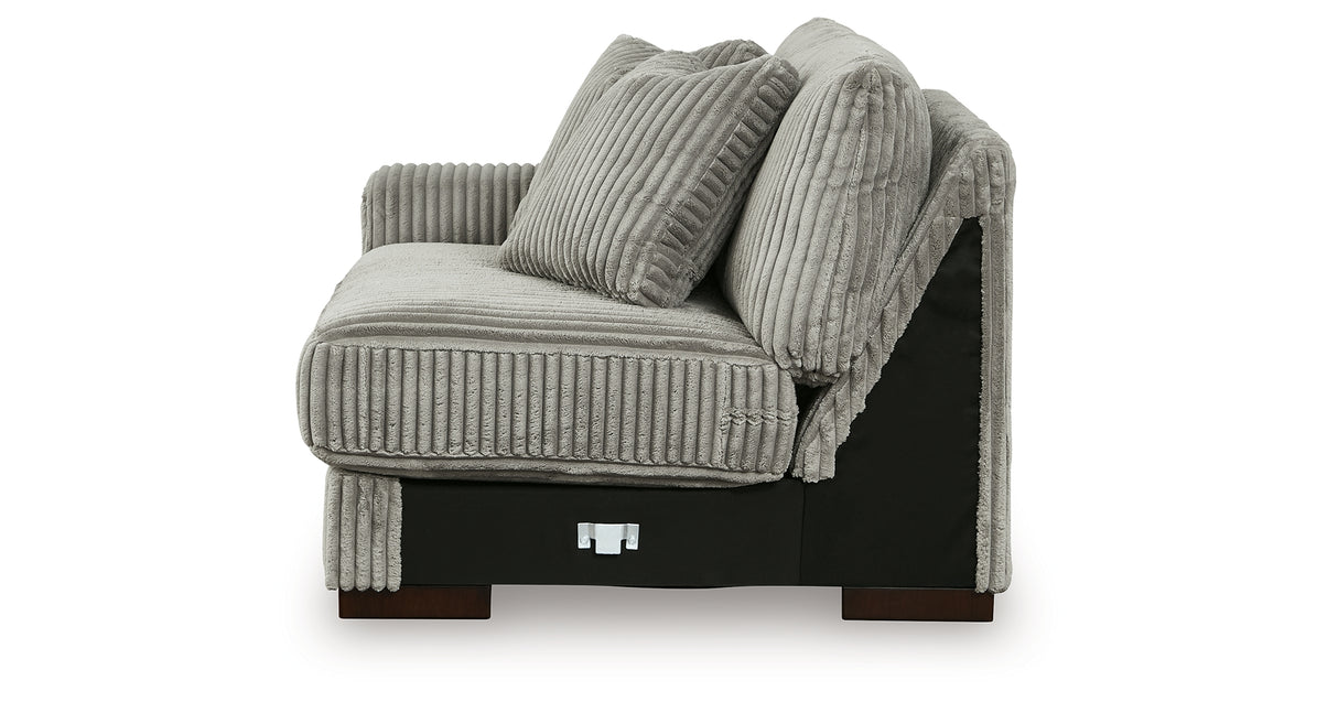 Lindyn Fog 2-Piece Sectional Sofa and Oversized Swivel Accent Chair from Ashley - Luna Furniture