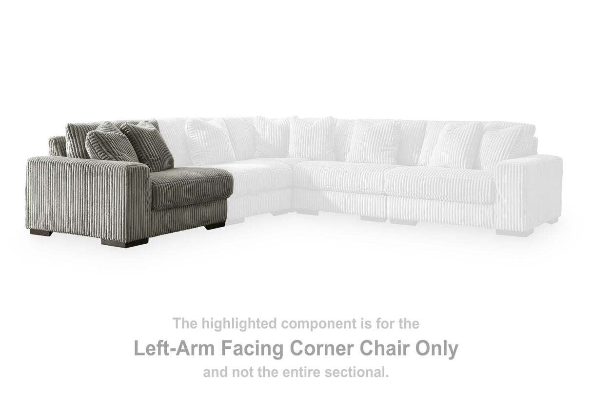 Lindyn Fog Left-Arm Facing Corner Chair from Ashley Furniture - Luna Furniture