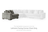 Lindyn Fog Left-Arm Facing Corner Chair from Ashley Furniture - Luna Furniture