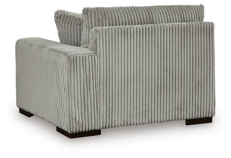 Lindyn Fog 3-Piece Sectional with Ottoman from Ashley Furniture - Luna Furniture